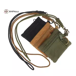 < WHPHous-t > Mini Casual Treo Ne Mini Ví Đựng Thẻ Túi Dây Kéo Nam Nữ Chìa Khóa Túi Nhỏ Tai Nghe Có Dây Buộc Đẹp