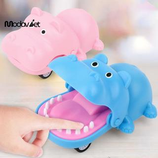 [modavietnamshop] Cắn Tay Cá Sấu Miệng Kéo-ba Đồ Chơi Ô Tô Hoạt Hình Hippo Puppy Kéo Ba Đồ Chơi Xe Báo Chí Răng Cắn Ngón Tay Đồ Chơi Triy Đẹp