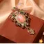 Mặt Dây Chuyền Vòng Thổ Cẩm Phong Cách Vintage Cung Điện, Trang Sức Cho Nữ