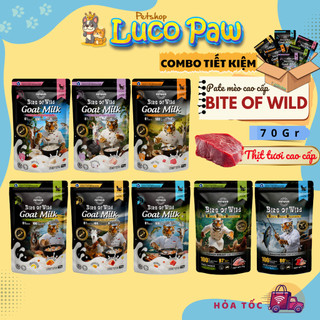 [ Thùng 48 gói ] Thức ăn ướt cho mèo Ở Mọi lứa tuổi Bite of Wild