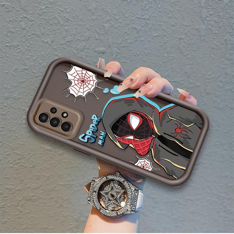 Ốp Lưng Cho Samsung A13 A23 A33 A32 A52 A52S 4G 5G Phim Hoạt Hình Silicon Nghệ Thuật Mềm Ốp lưng TPU Spider Man Cool Boy Mắt Thiên Thần Chống Sốc Ốp Lưng