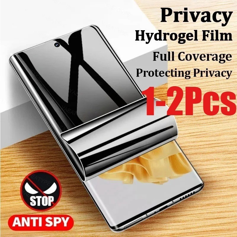 1-2 Chiếc Full Cover Chống Trầy Xước Chống Ánh Sáng Xanh Mềm Hydrogel Cho Moto E E13 E14 E15 E30 E32 E7 E22i E40 E32s Chơi Power Chống Gián Điệp Riêng Tư Và Bảo Vệ Màn Hình HD Phim Mờ