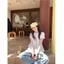 Đầm sơ mi ngắn tay cổ búp bê trắng phong cách ngọt ngào Phong cách mùa hè sang trọng Giảm tuổi Váy ngắn gọn hơn