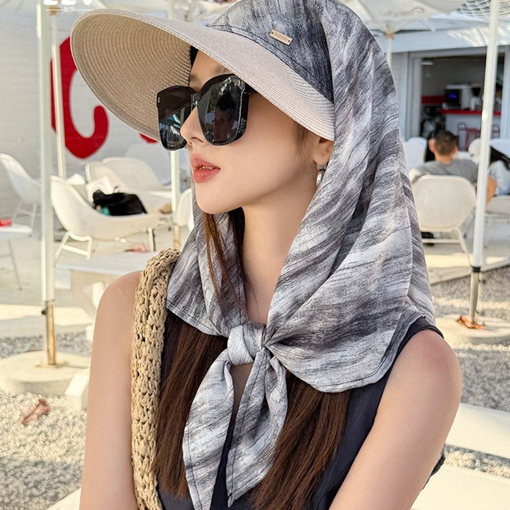 Mũ chống nắng HOBBYIN, Mũ trùm đầu dây đeo bảo vệ cổ, Tấm che nắng chống nắng chống tia cực tím hợp thời trang