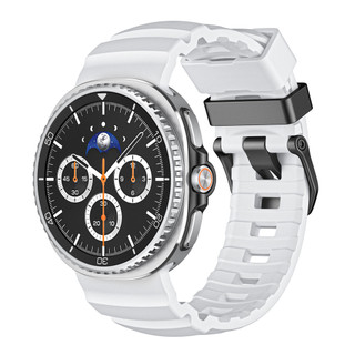 Thích hợp cho Samsung Watch 8 40MM / 44MM Dây đeo hoang dã Galaxy Watch 8 Dây đeo silicon cổ điển