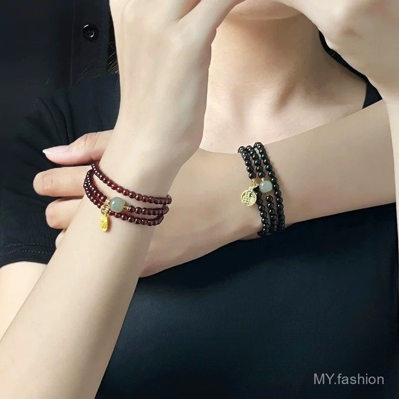Lụa hạt vòng tay nữ, thiết kế thời trang mang lại may mắn, vòng tay tinh tế