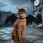 Trang phục mèo Halloween với bộ mặt nạ và cánh dơi – Trang phục ngày lễ cho chó mèo nhỏ Quần áo thú cưng hoàn hảo cho lễ kỷ niệm lễ hội Đông Nam Trang phục Halloween cho mèo