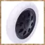 2 chiếc Hot Wheel Design xe đẩy hành lý du lịch cartwheels 15.8 x 3.4 cm - Đen trắng