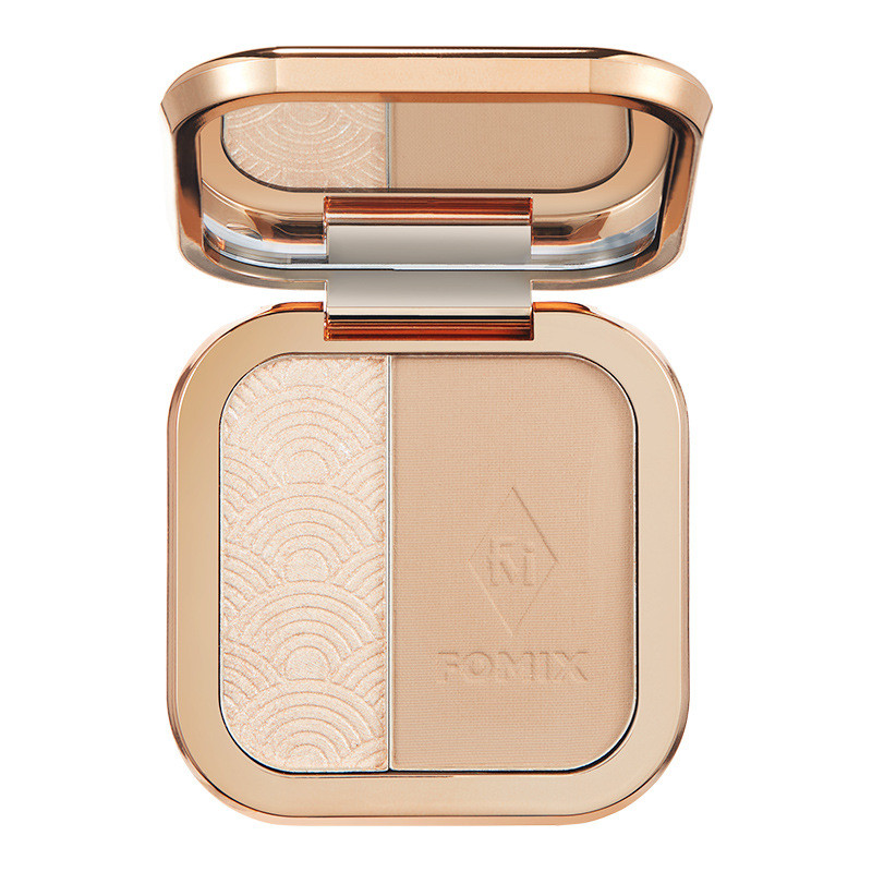 【FOMIX】Palette 2 Màu Highlighter + Contour - 1 Bảng Cho Toàn Bộ Khối Mặt & Sống Mũi | Hàng Hot Bán Chạy