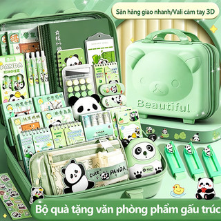 Set quà tặng 1/6 cho bé bộ văn phòng phẩm đồ dùng học tập dễ thương hộp quà hoạt hình trọn bộ tiện