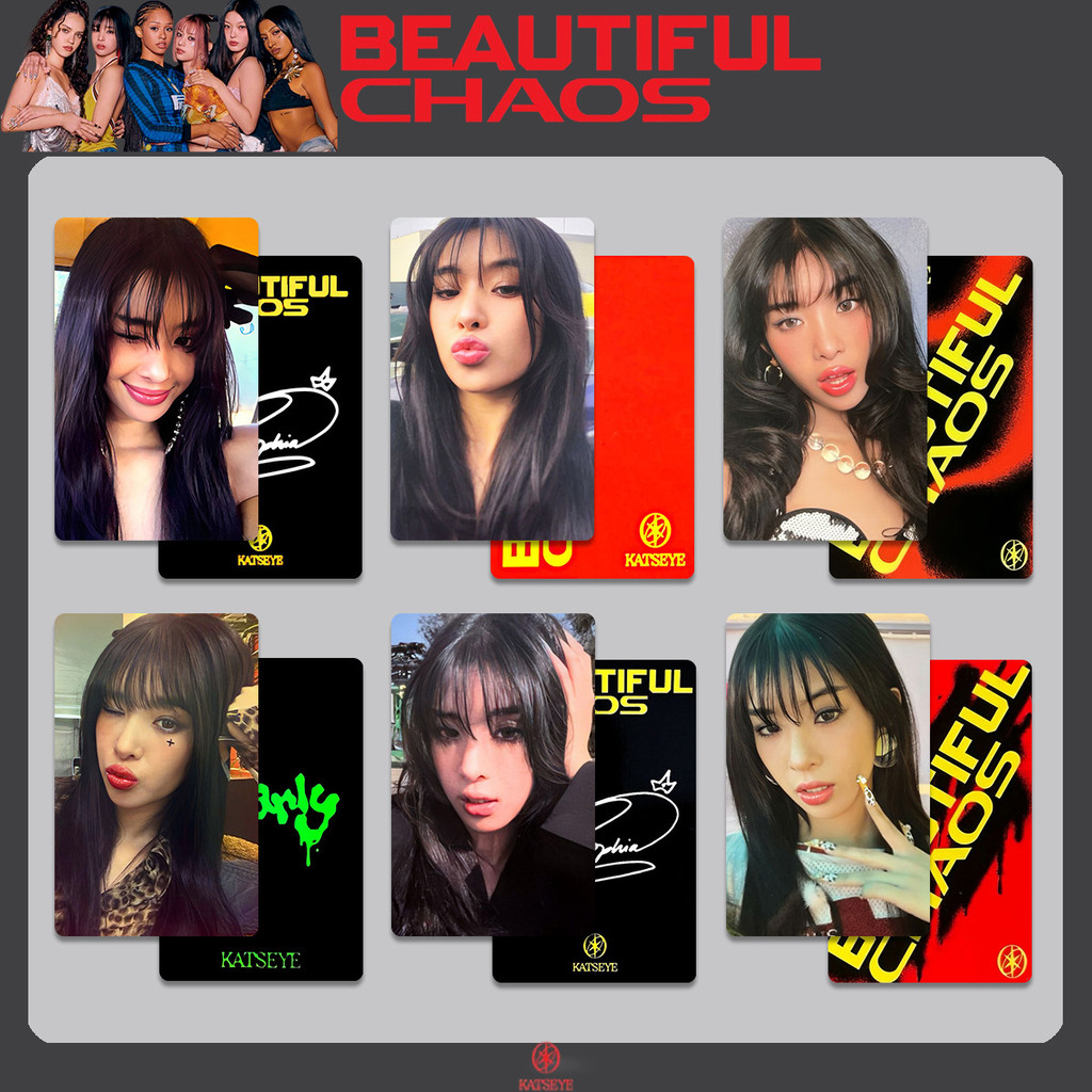 KATSEYE Nữ Mắt Hàng Hóa Photocard Thẻ Ngẫu Nhiên ĐẸP CHAOS Photocard Đặc Biệt TOUCH Photocard 2025.12.17