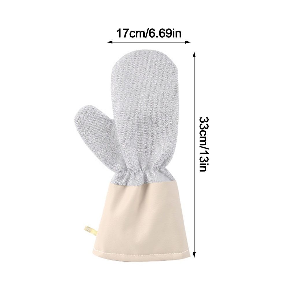 Găng tay rửa chén ren bạc HOBBYIN chống nước, đa chức năng, dày dặn, chống dính, dùng cho gia dụng