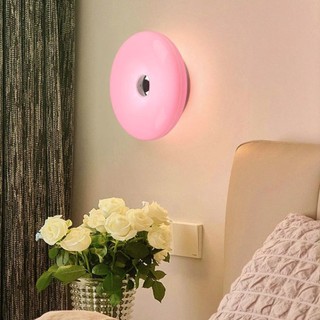 Đèn tường Donut Đèn LED xung quanh USB - Đèn trang trí bằng nhựa có thể điều chỉnh độ sáng cho bàn học