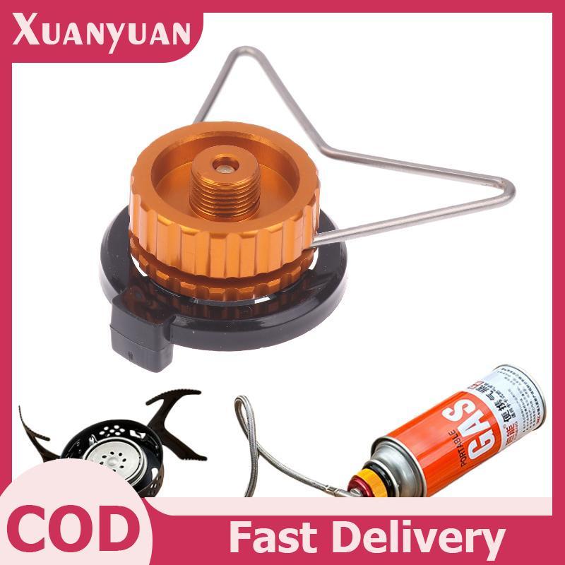 XUAN Bộ Phụ Kiện Xi Lanh Gas Cắm Trại Đa Năng có Giá Đỡ để Sử Dụng Ngang Tiện Lợi