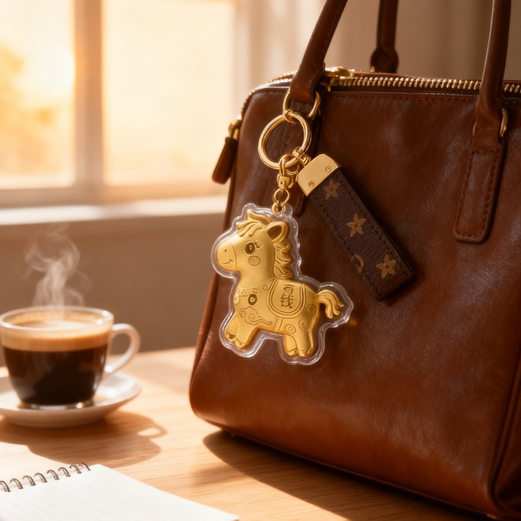 Chủ đề năm con ngựa Mặt dây chuyền giàu có Pony Móc khóa Túi treo điện thoại Trang trí