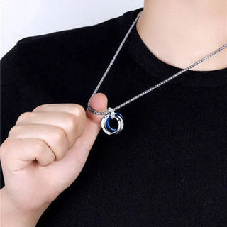 Vòng cổ ba tầng sành điệu, tối giản - Phù hợp cho nam
