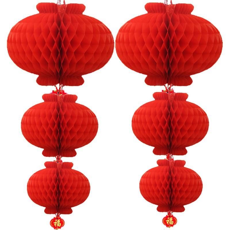 Combo 10-50 Đèn Lồng Đỏ Nilon Chữ Phúc Treo Trang Trí Lễ Tết - Đèn Lồng Giấy Đỏ Ni Lông - Đèn Lồng Treo Văn Phòng