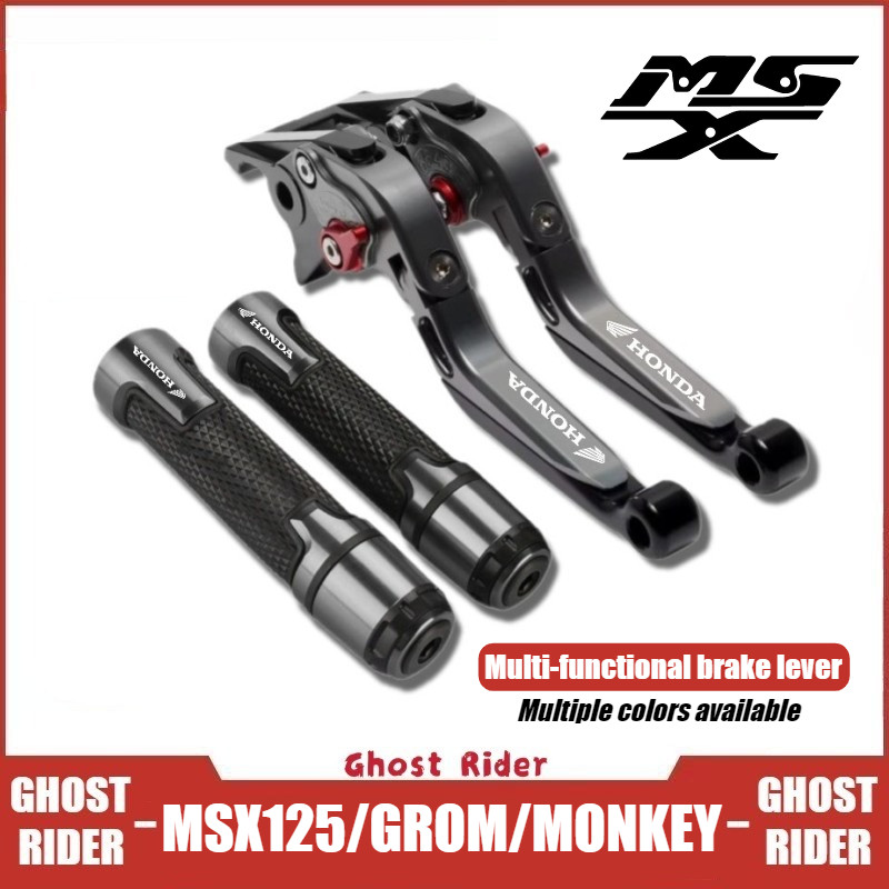 Dành Cho Xe HONDA GROM / MSX125 MONKEY125 Cần Phanh Có Thể Điều Chỉnh Tay Cầm Bộ Nhôm CNC