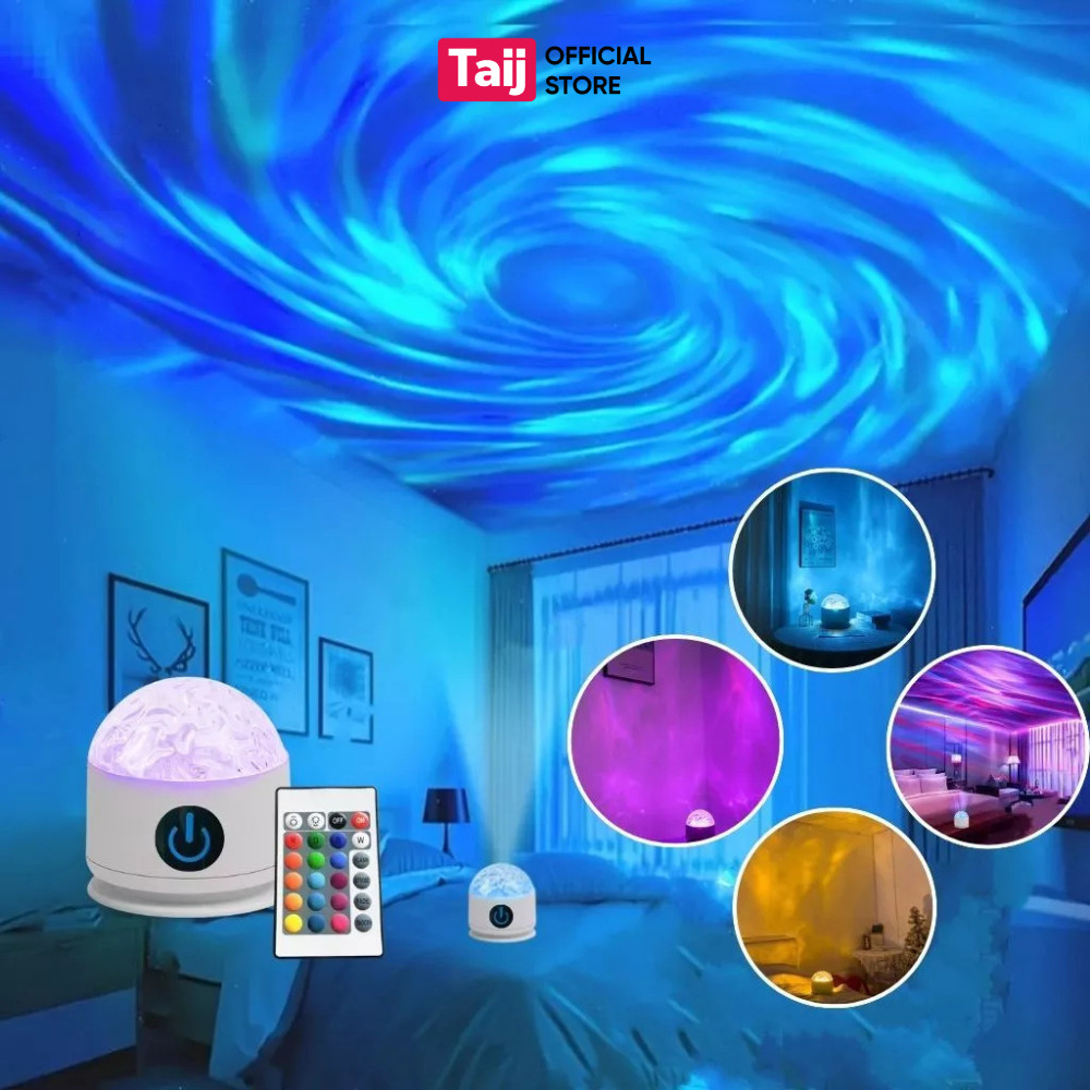 Đèn Bàn  LED Cực Quang 16 Màu Đổi Màu Kèm Remote, Đèn Trang Trí Phòng Khách, Làm Việc, Phòng Ngủ
