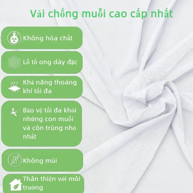 Màn Tròn Treo Trần Chống Muỗi Cao Cấp - Không Cần Giá Đỡ, Kiểu Công Chúa, Gấp Gọn Cho Phòng Ngủ & Ký Túc Xá