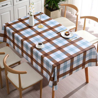 Hàng sẵn có Vận chuyển nhanh 140 * 220cm ins Phong cách Mục vụ Lưới PVC Khăn trải bàn chống thấm nước Khăn trải bàn hình chữ nhật dùng một lần Khăn trải bàn gia đình Khăn trải bàn cà phê Cảm giác cao cấp 01