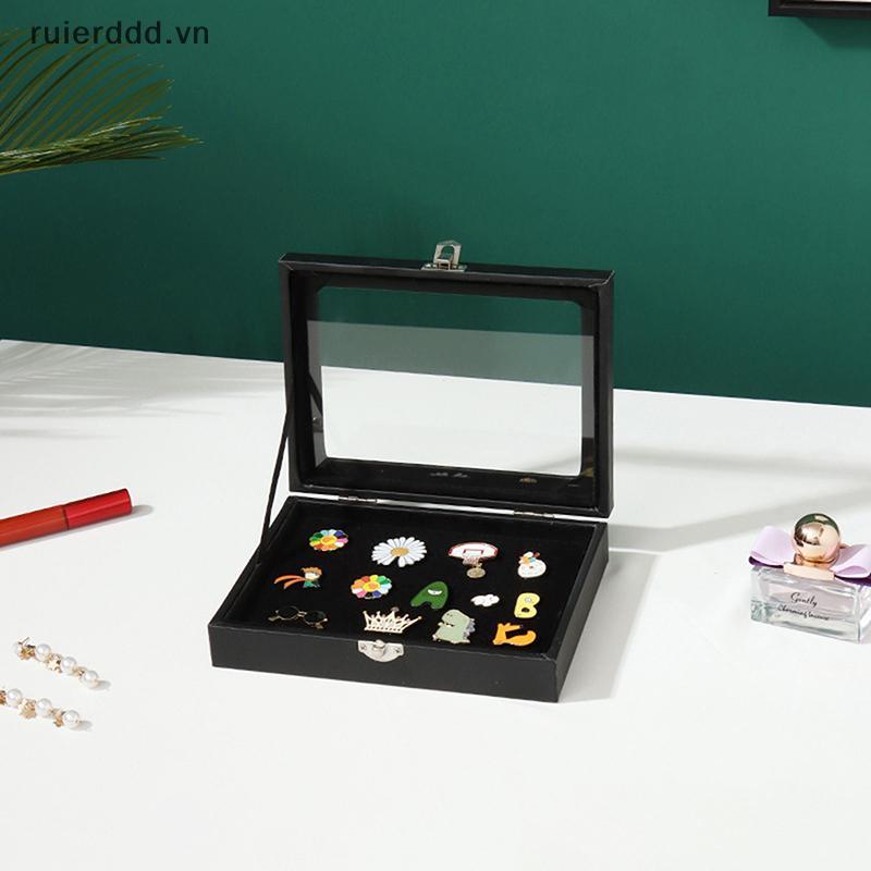 # ruierdd # Pin Huy Chương Hiển Thị Hộp Bảo Quản Huy Hiệu Trong Suốt Chống Bụi Pin Hiển Thị Hộp Cho Huy Chương Bộ Sưu Tập Trang Sức Khung Trưng Bày.