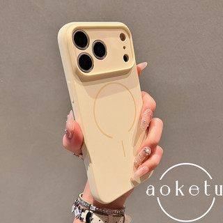 Màu trơn với chìa khóa AI Vỏ silicon lỏng từ tính thích hợp cho vỏ điện thoại Apple 17 Promax, iPhone 17 siêu mỏng mờ 17 Pro Vỏ mềm máy ảnh toàn diện cao cấp