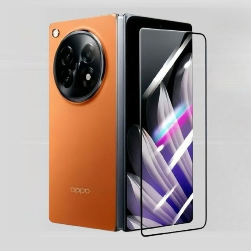 Kính cường lực trong suốt 9H cho OPPO Find N6 Tấm bảo vệ màn hình có thể gập lại cho oppo FindN6 Kính bảo vệ màn hình bên ngoài cạnh màu đen
