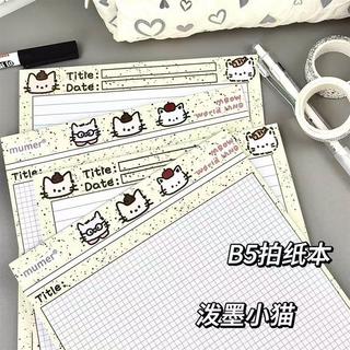 Giấy Sáng Tạo Bắn Lưới In Thiết Kế Động Vật Nhỏ Notepad Giấy Notepad Chất Lượng Cao Giấy Kem Sáng Tạo B5 In Lưới Bắn Dễ Thương Thiết Kế Động Vật Nhỏ Notepad Giấy Notepad Chất Lượng Cao
