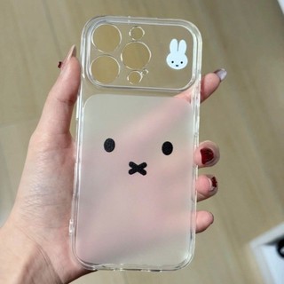 Phim Hoạt Hình Miffy Bunny Emoji Trường Hợp Điện Thoại Cho iPhone 17 16 15 14 13 12 11 Pro Max X XR XS Max