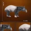 Thế giới động vật ma thuật cho trẻ em Đồ chơi Tapir Mã Lai Mô phỏng nhận thức Mô hình sinh học tiền sử Thời đại cổ Vườn Khoa học phổ biến