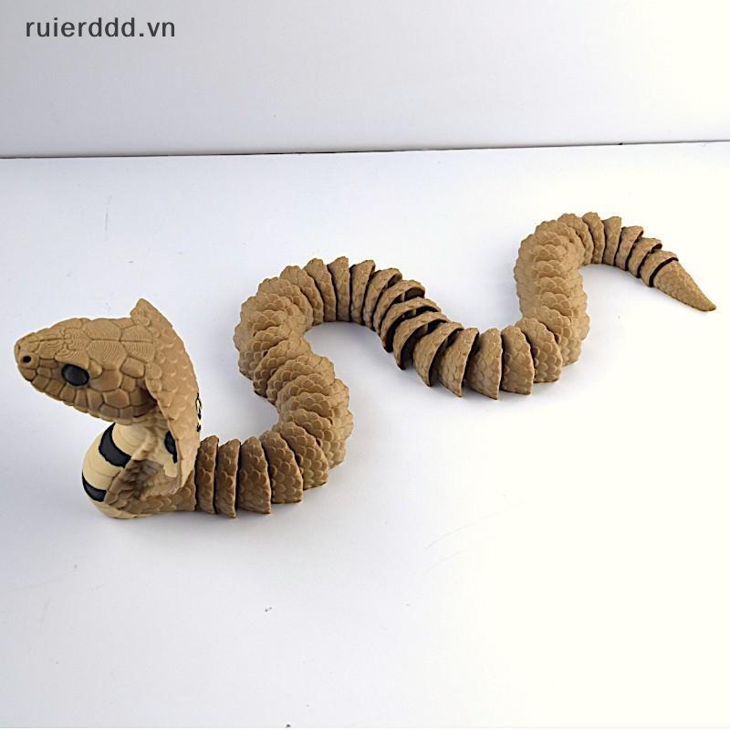 # ruierdd # Tượng King Cobra in 3D Mô hình thực tế Mô hình thực tế Đồ trang trí rắn Đồ trang trí để bàn.