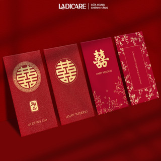 Bao lì xì đám cưới, lì xì song hỷ, lì xì bê tráp, giấy ép kim nhũ cao cấp, mẫu mới nhất 2026