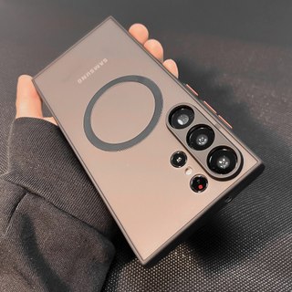 AUOVIEE Vỏ trong suốt chống sốc mờ sang trọng Thích hợp cho Samsung GALAXY S 26 S25 S23 S22 Note 20 Ultra Plus S21 S20 S23 S24 S25 Fe Thích hợp để thu hút từ tính Mg