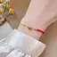 Vòng tay dây đỏ phước lành bằng thép không gỉ dành cho nữ Cô gái Dây đeo cổ tay phong cách Trung Quốc tinh tế Quà tặng trang sức dự tiệc