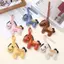 HFTOY Hoạt Hình Da PU Nâu Pony Quyến Rũ Móc Khóa Mặt Dây Chuyền Nữ Móc Khóa Túi Động Vật Dễ Thương Treo Phụ Kiện Trang Trí Quà Tặng Trang Trí ~