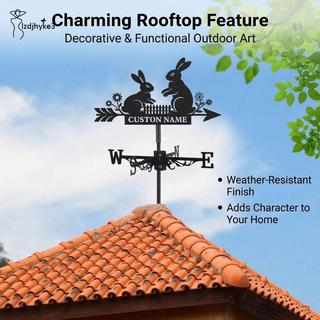 Cánh gió thời tiết bằng kim loại, Đèn báo hướng gió, Lắp ráp dễ dàng, Quà tặng thủ công, Cánh gió kim loại hình động vật, Trang trí mái nhà ngoài trời