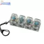 CMINYP 4 phím Bàn phím cơ Máy kiểm tra trục LED Keycap Switch Sampler Đồ chơi chìa khóa Giảm căng thẳng cho game thủ Văn phòng tại nhà Móc khóa di động rỗng