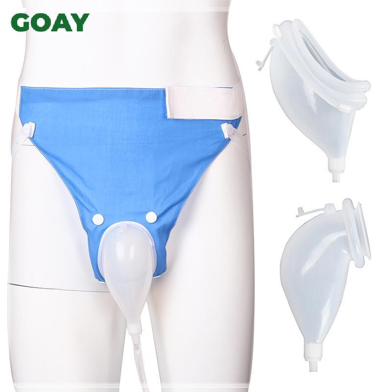 GOAY Túi Collector Nam Di Động Silicone Bồn Tiểu 2000ml Có Thể Tái Sử Dụng Phễu Nam Cho Cắm Trại Bệnh Viện Người Cao Tuổi Viện Trợ VN