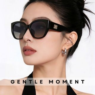 Kính râm gọng vuông GENTLE MOMENT chống tia UV kính mắt mèo chống nắng thời trang nam nữ phong cách GMT398