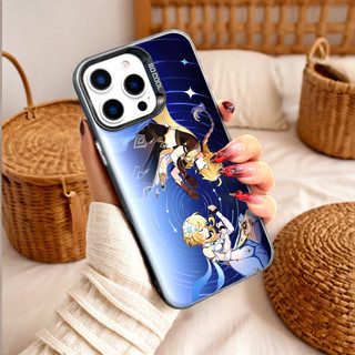 Ốp Lưng Iphone Phim hoạt hình thời trang Cho Iphone 7 xs xr 11 12 13 14 15 16 Pro Max Plus Genshin Impact Aether Lumine