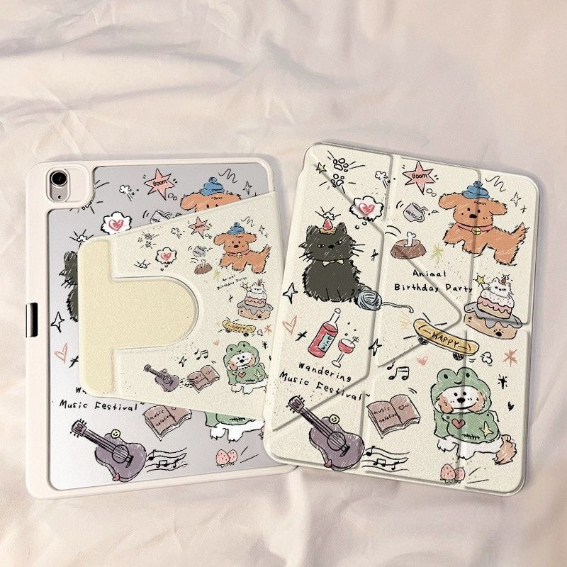 Ốp Bảo Vệ Cho iPad Air6 / Air7 / Air8M2 / M3 Air4 / 5 gen11 A16 Thế Hệ Thứ 10 2026 Gen12Gen7 Gen8 Gen9 Mini6 / 7 air11 / 13inch A17 Pro pro122.9 M4 / M5 Xoay ốp Máy Tính Bảng