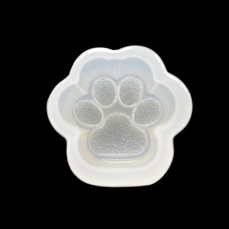 {YAN} 1 Chiếc Khuôn In Hình Chân Mèo Khuôn Silicon Chân Chân In Hình Paw Chảo Nướng Silicon Xà Phòng Đơn Khay Nến Máy Làm Khuôn {ya}