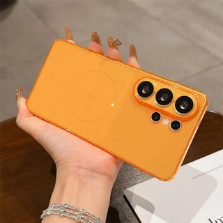 Ốp lưng TPU siêu mỏng, có thể biến đổi tức thì thích hợp cho Samsung S26 S25 S24 Ultra, chống rơi, trong suốt, màu trơn bảo vệ cho S24 + / 25FE HuanCai