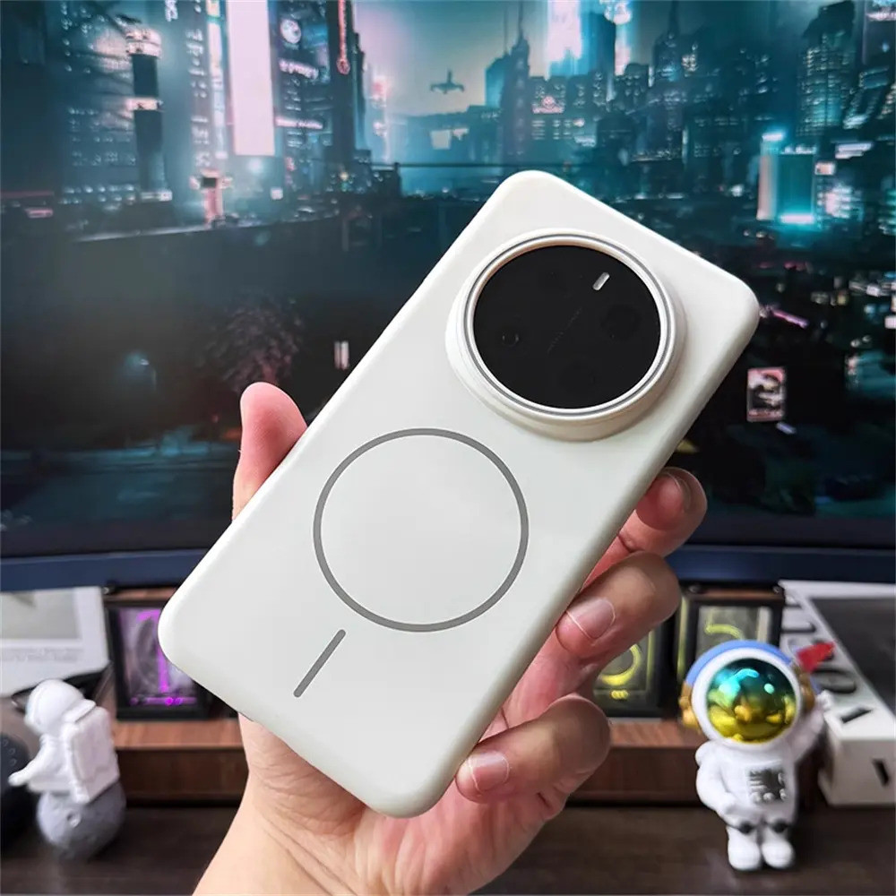Ốp PC cứng mờ màu trơn đơn giản siêu mỏng cho Honor X9D X9C X9B X9A X8C X6C X60 X70 Honor 400 300 200 Pro Lite Vỏ mỏng sạc không dây từ tính