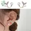 Bông Tai Đính Kim Loại Hình Đuôi Cá, Ngọt Thương Ngọc Trai - Phù Hợp Mùa Xuân-Hè Thanhh lịch