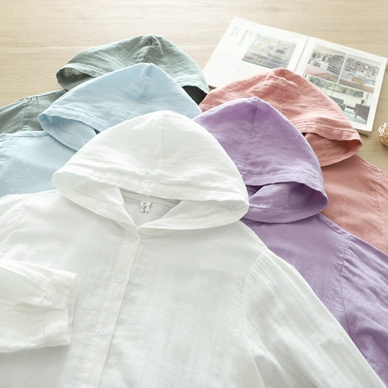 Sẵn sàng - Áo sơ mi nữ cotton, áo khoác ngắn và cardigan mềm mại cho mùa hè
