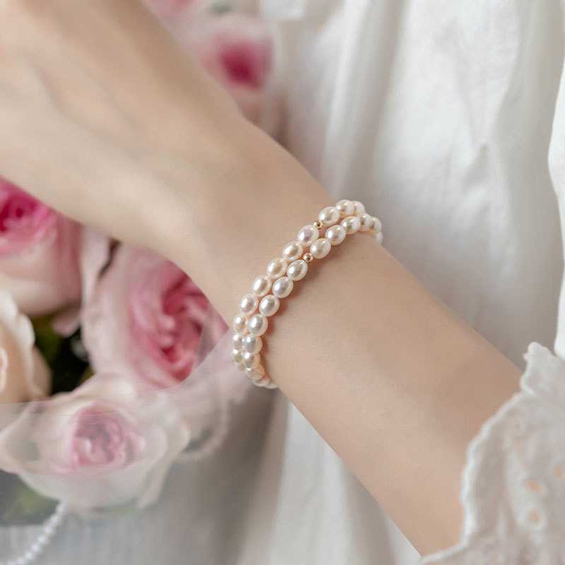 Vòng tay ngọc trai tự nhiên đơn giản và đa năng