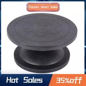 Bánh xe Bàn xoay Bàn xoay Đất sét Điêu khắc Mô hình Đồ gốm Đa chức năng Hướng dẫn sử dụng Bàn xoay Bàn khắc Bàn gốm Bánh xe màu đen