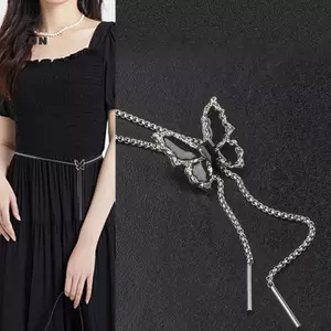 Choker Kim Loại Hình Bướm Điều Chỉnh Được, Phù Hợp Phong Cách Punk và Hip-Hop
